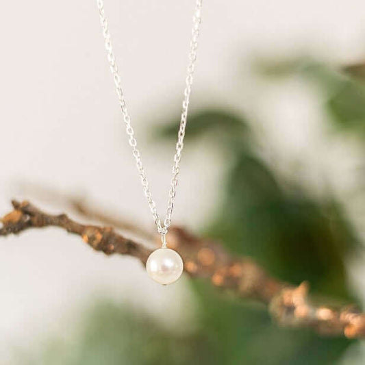 Freshwater Pearl Droplet Necklace - Made Here with Love