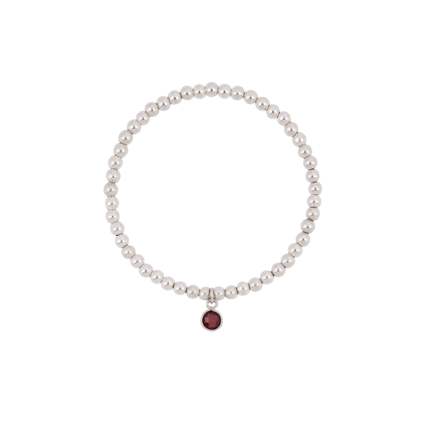 Garnet Birthstone Bracelet - Made Here with Love