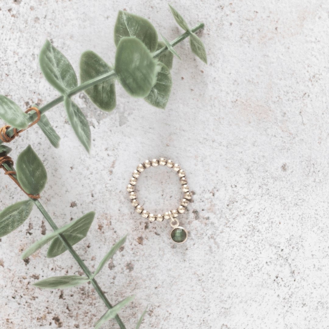 Labradorite Birthstone Ring - Made Here with Love