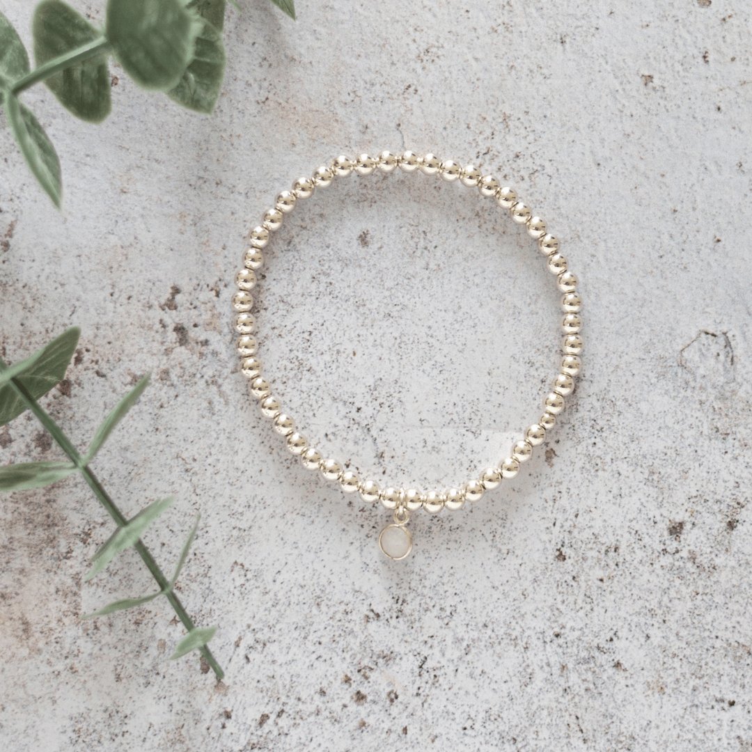 Moonstone Birthstone Bracelet - Made Here with Love