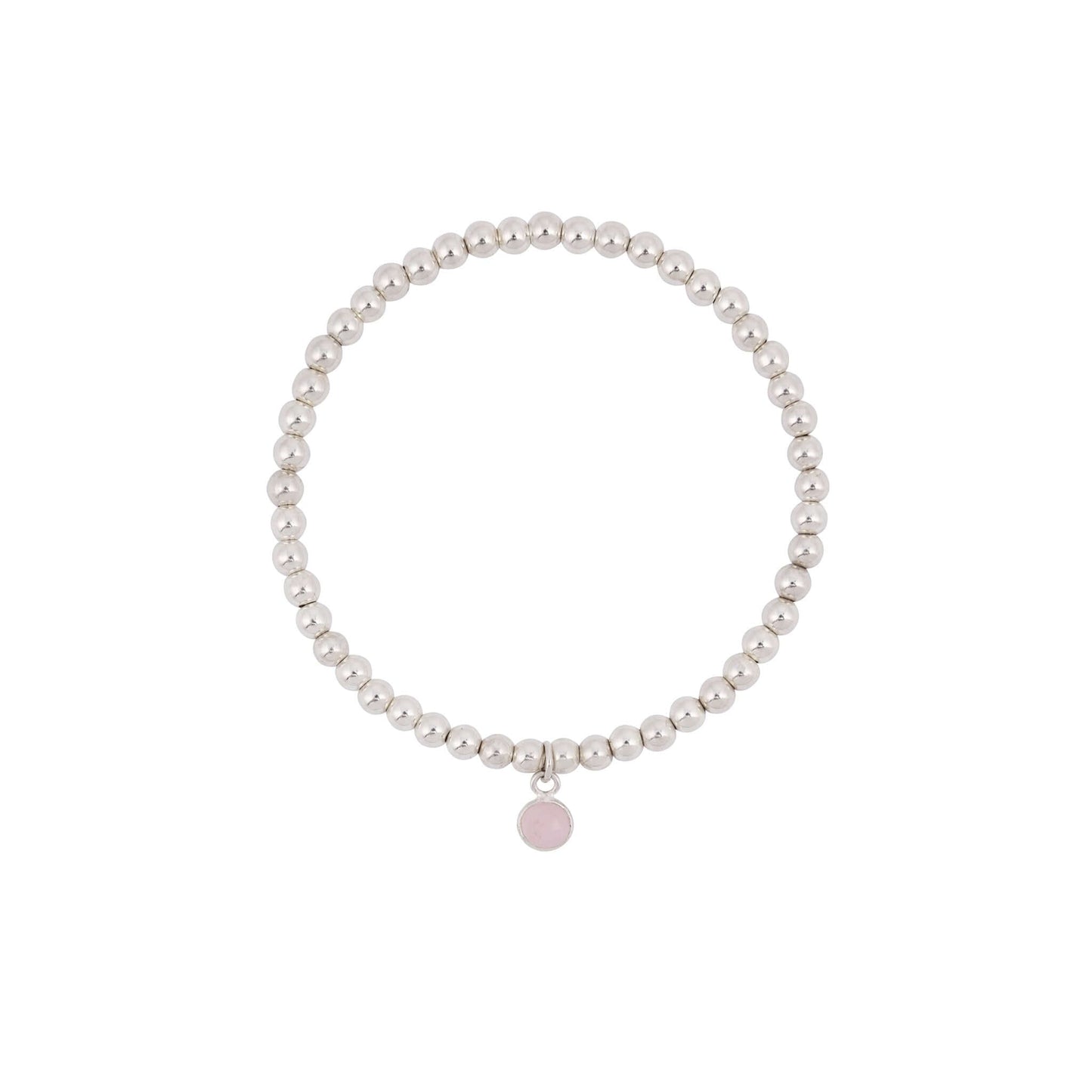 Rose Quartz Charm Bracelet - Made Here with Love