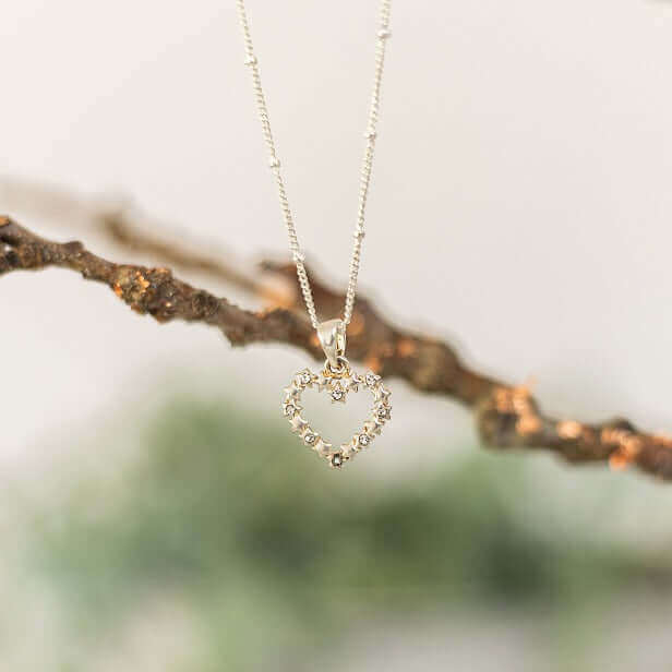 Silver Heart Pendant Necklace - Made Here with Love