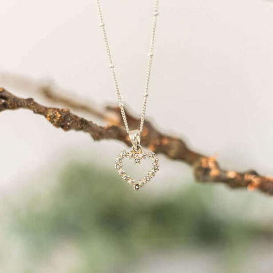 Silver Heart Pendant Necklace - Made Here with Love