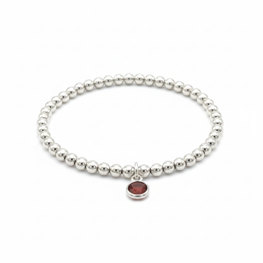 Garnet Birthstone Bracelet