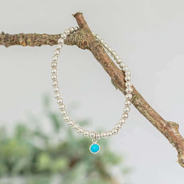 December birthstone online anklet