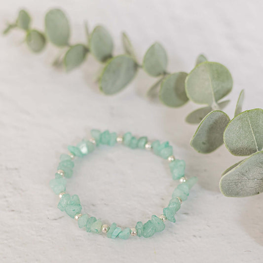 Amazonite Gemstone Bracelet - Made Here with Love