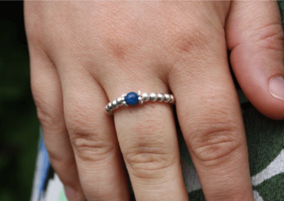 Blue Stone Ring - Made Here with Love