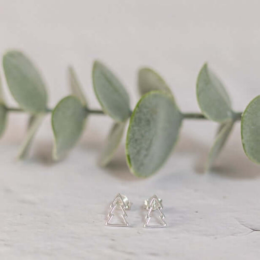 Christmas Tree Stud Earrings - Made Here with Love