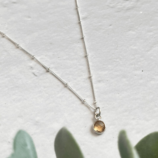 Citrine Necklace - Made Here with Love