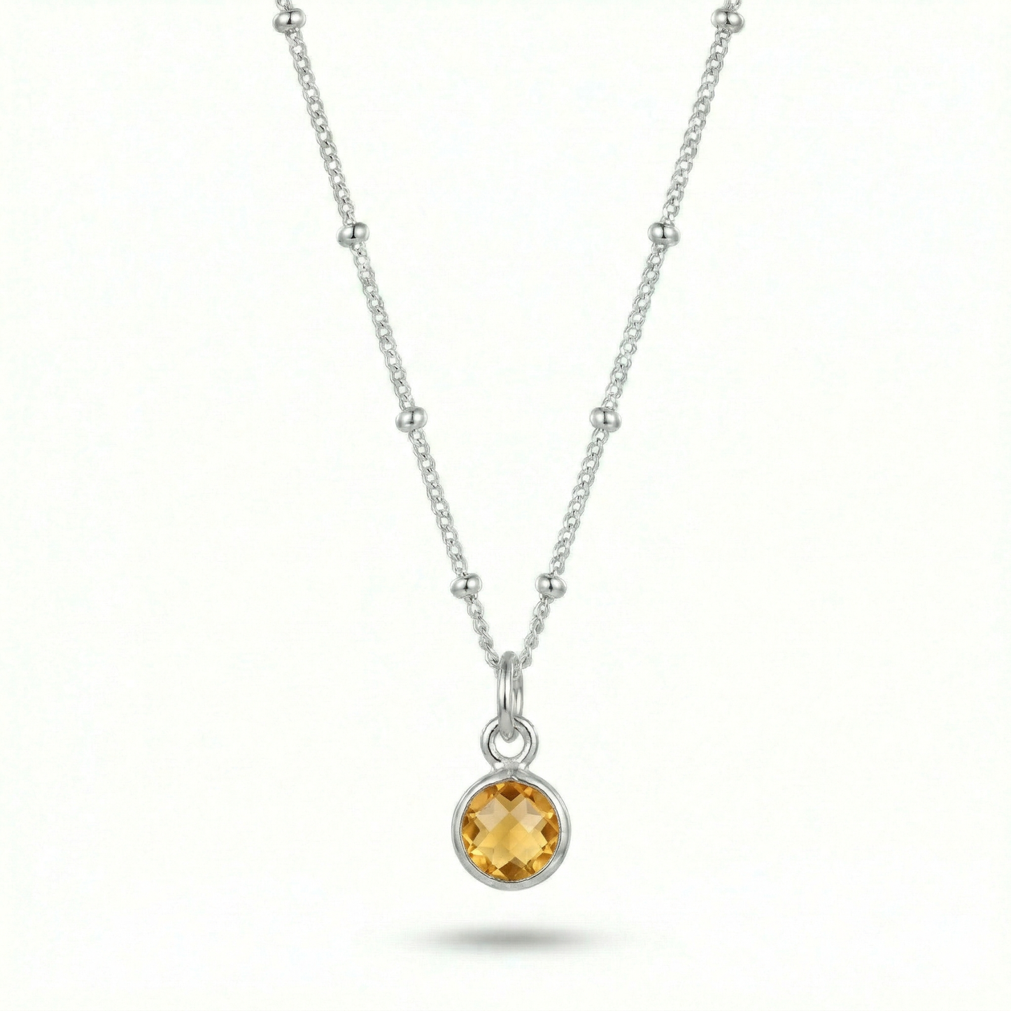 Citrine Birthstone Necklace