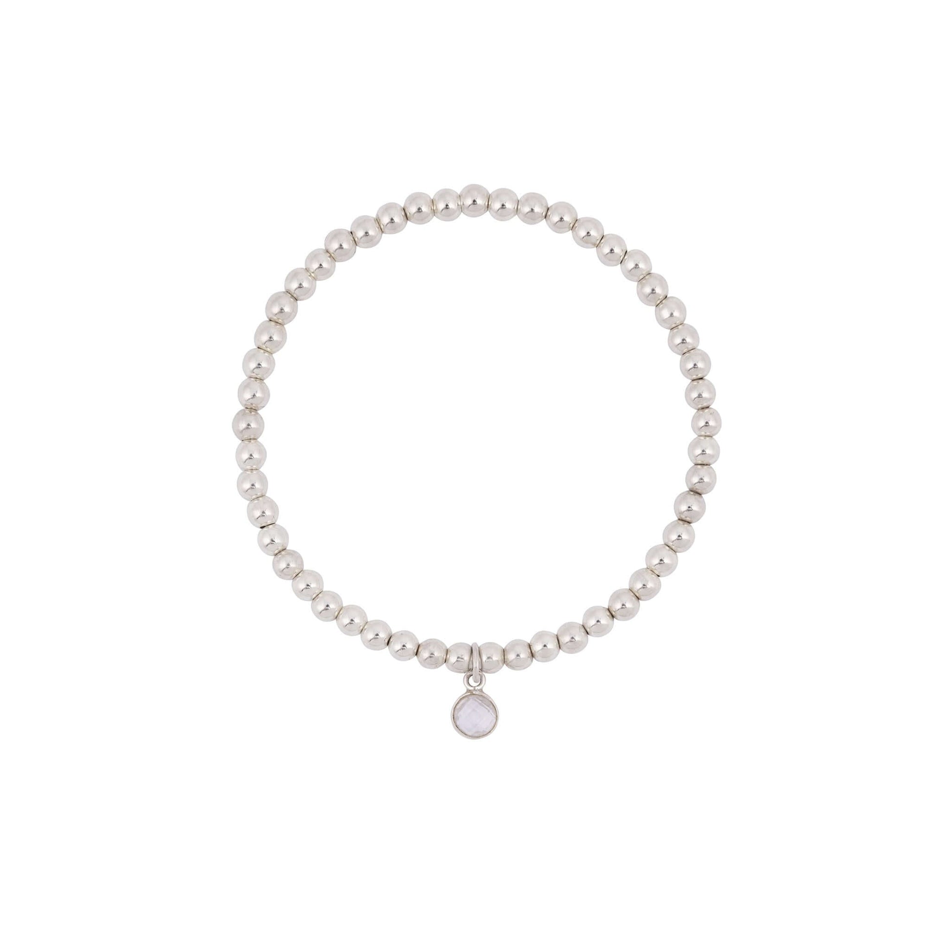 Clear Quartz April Birthstone Bracelet - Made Here with Love