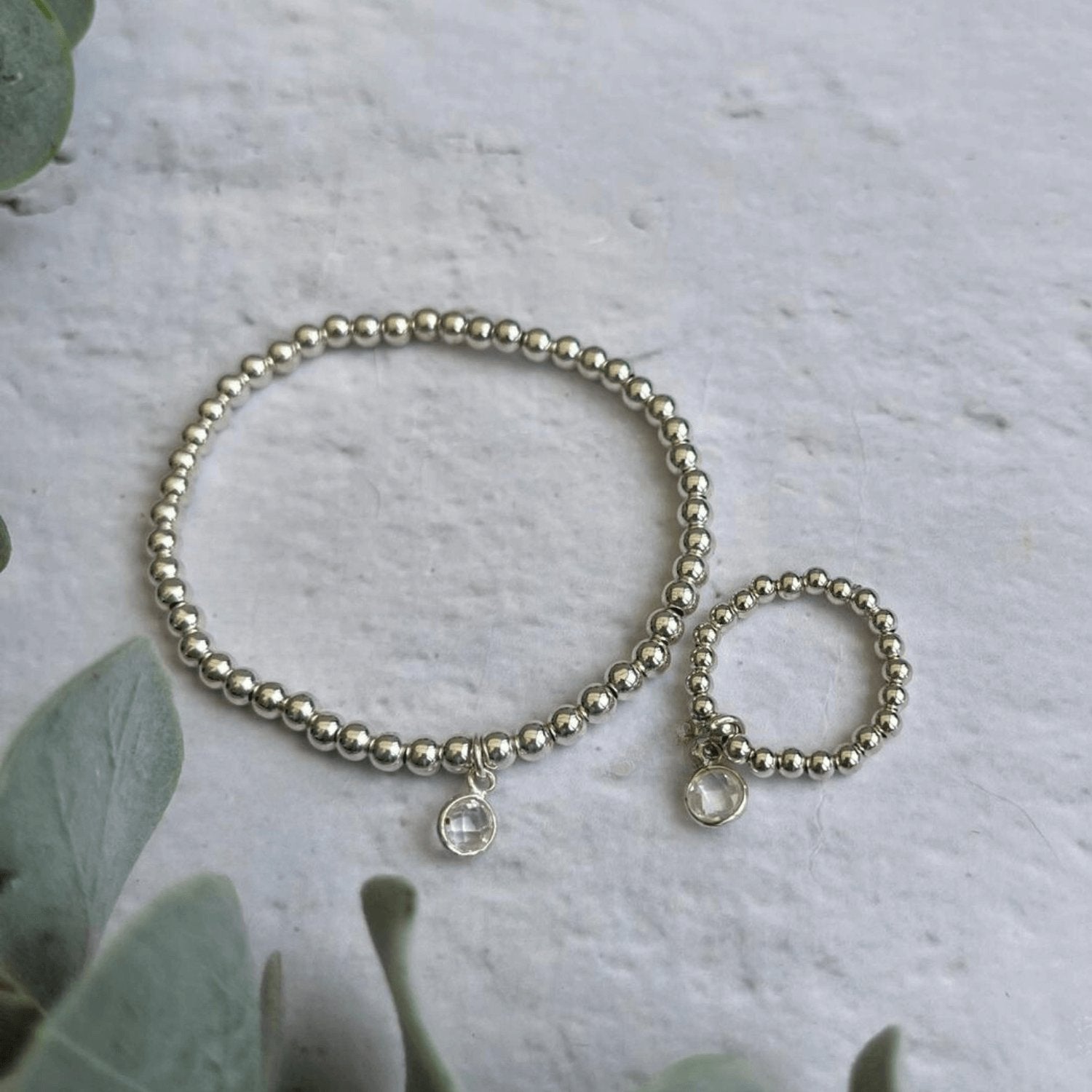 Clear Quartz April Jewellery Sets - Made Here with Love