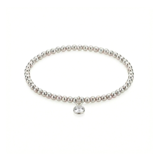 Clear Quartz April Birthstone Bracelet