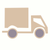 Delivery icon showing a truck, representing shipping and delivery information.