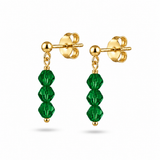Paloma Emerald Crystal Drop Earrings