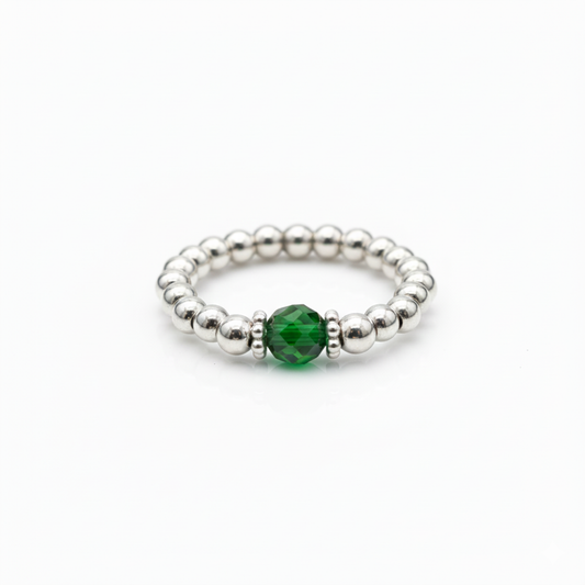 Emerald Crystal Ring