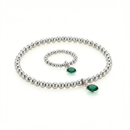 Emerald Jewellery Set