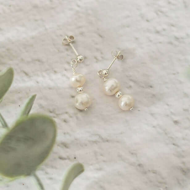 Freshwater Pearl Earrings - Made Here with Love