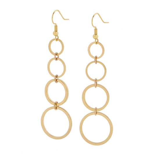 Gold Drop Earrings - Made Here with Love