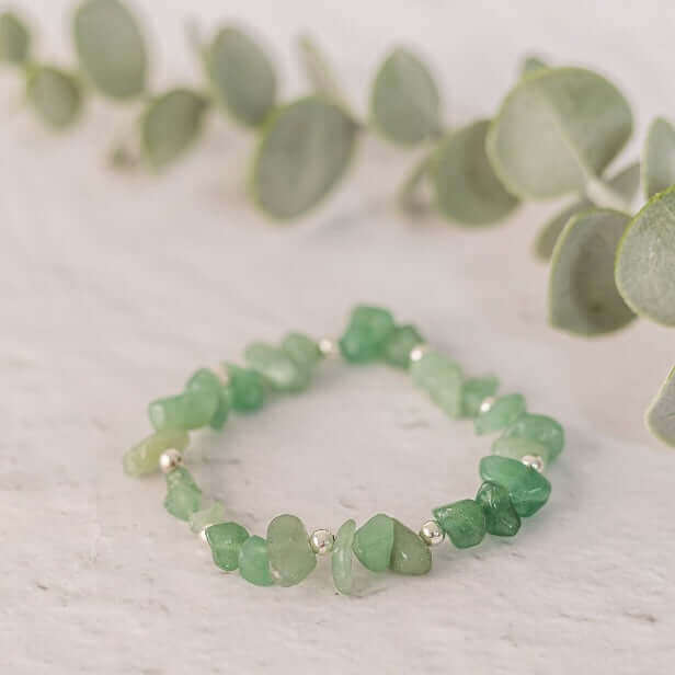 Green Aventurine Crystal Bracelet - Made Here with Love