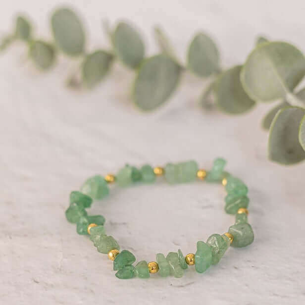 Green Aventurine Crystal Bracelet - Made Here with Love