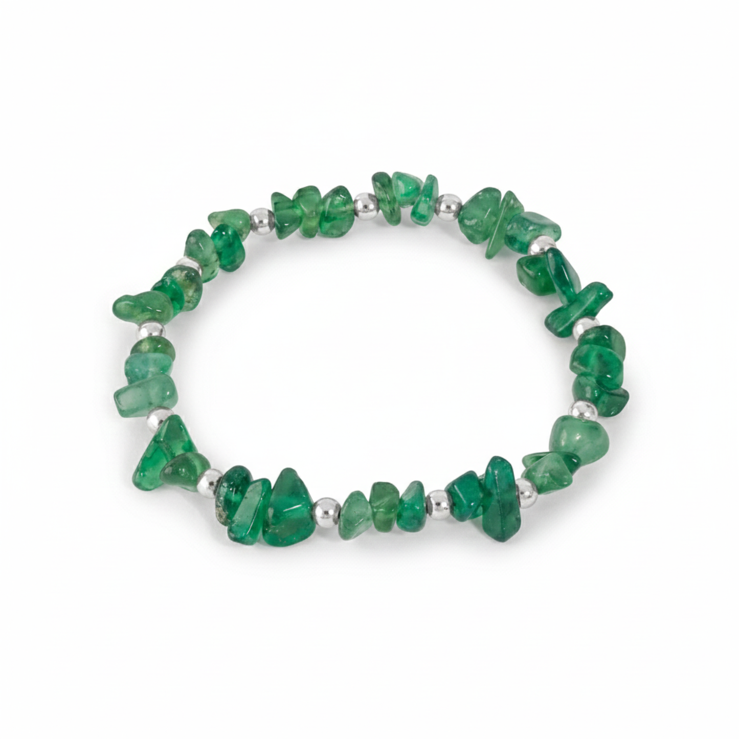 Green Agate Gemstone Bracelet