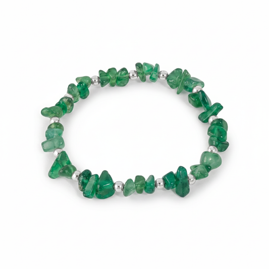 Green Agate Gemstone Bracelet
