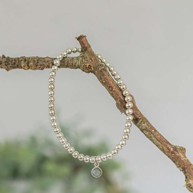 Labradorite March Birthstone Bracelet - Made Here with Love