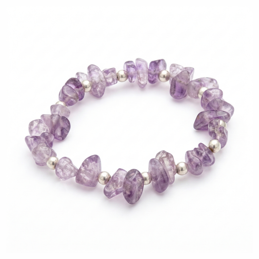 Lilac Cape Amethyst Gemstone Bracelet