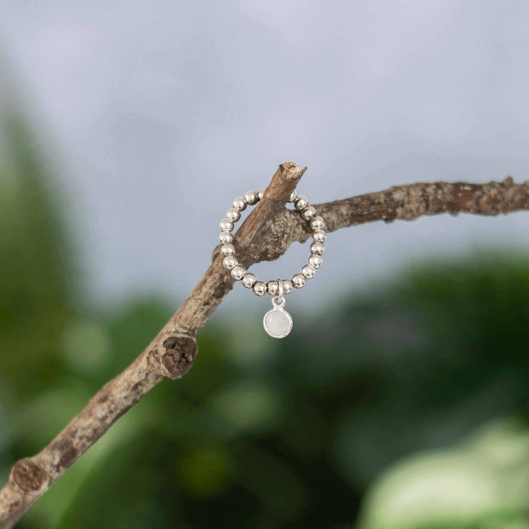 Moonstone Birthstone Ring - Made Here with Love