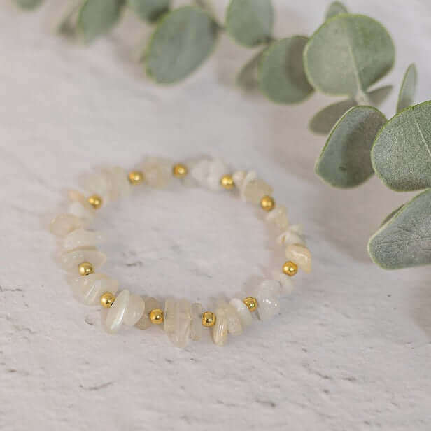 Moonstone Gemstone Bracelet - Made Here with Love