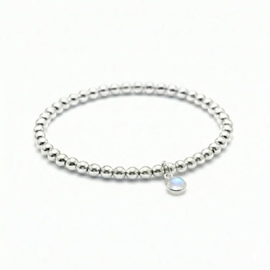 June Moonstone Birthstone Bracelet