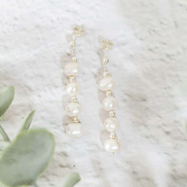 Pearl Drop Earrings - Made Here with Love