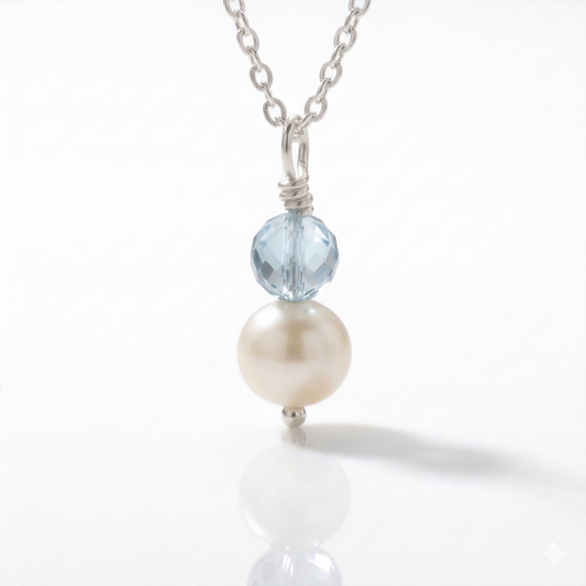 Pearl and Crystal Necklace