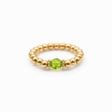 Esme Peridot Crystal Ring