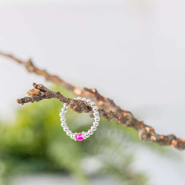 Pink Stone Ring - Made Here with Love