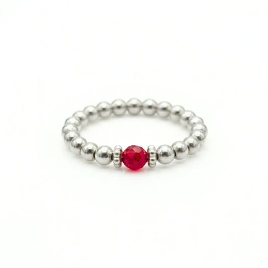 Scarlet Crystal Ring