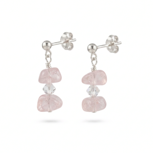 Rose Quartz Earrings