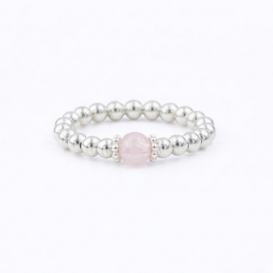 Rose Quartz Gemstone Ring