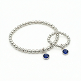 Sapphire September birthstone jewellery set, bracelet and ring UK