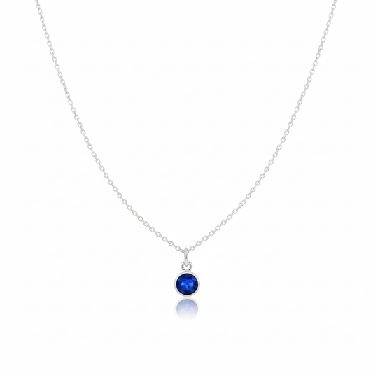 Sapphire Birthstone Necklace