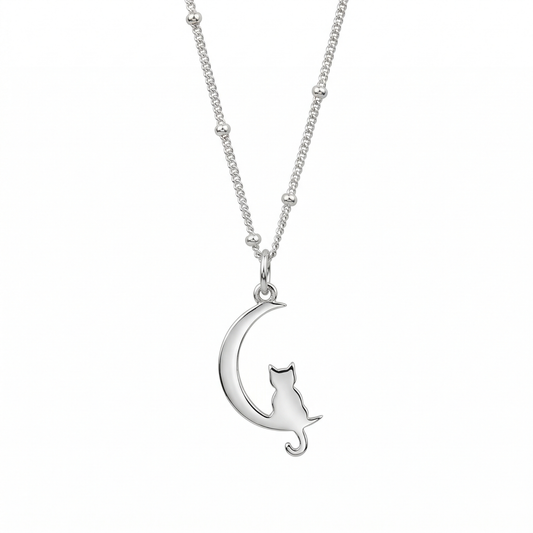 Silver Cat Necklace