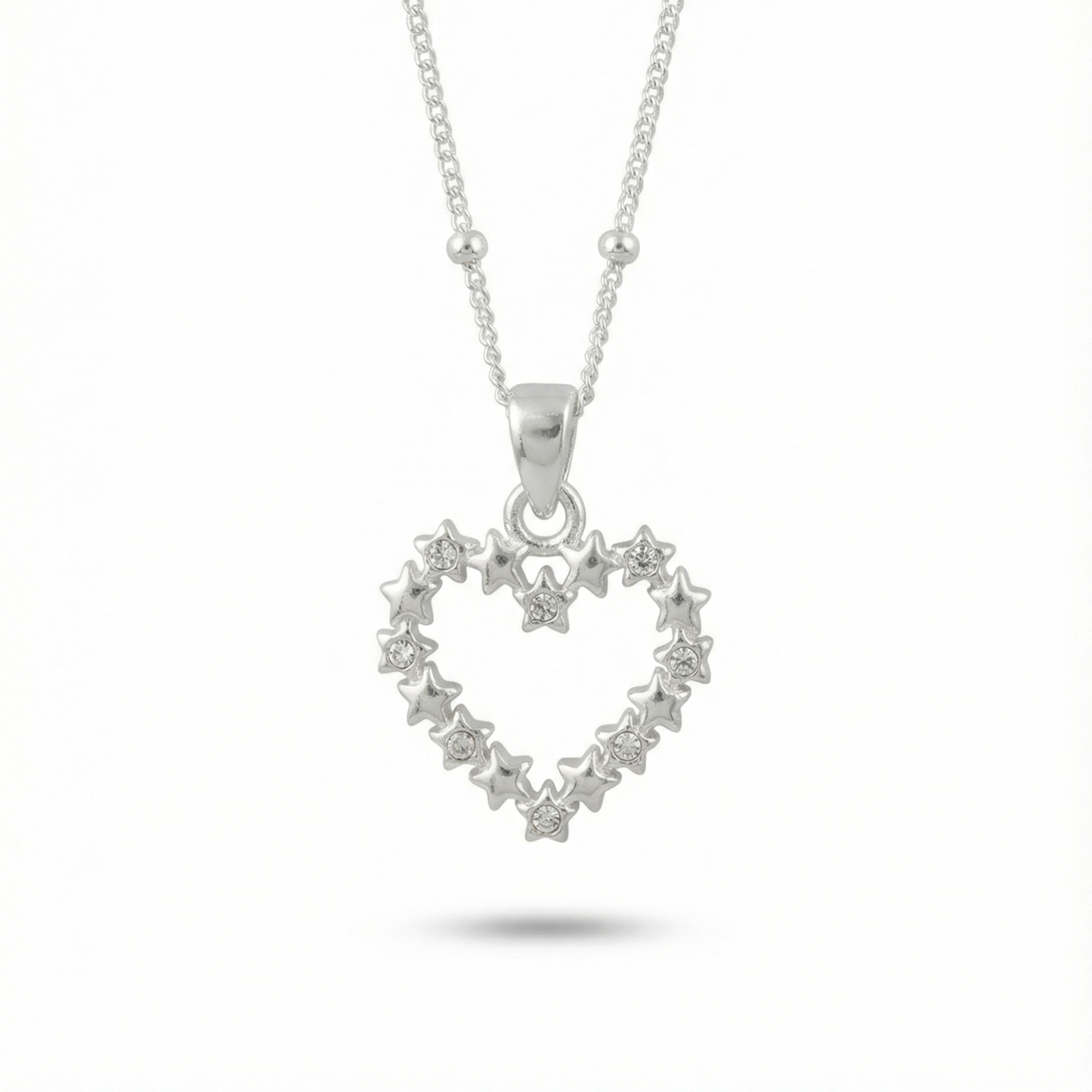 Silver Heart Pendant Necklace