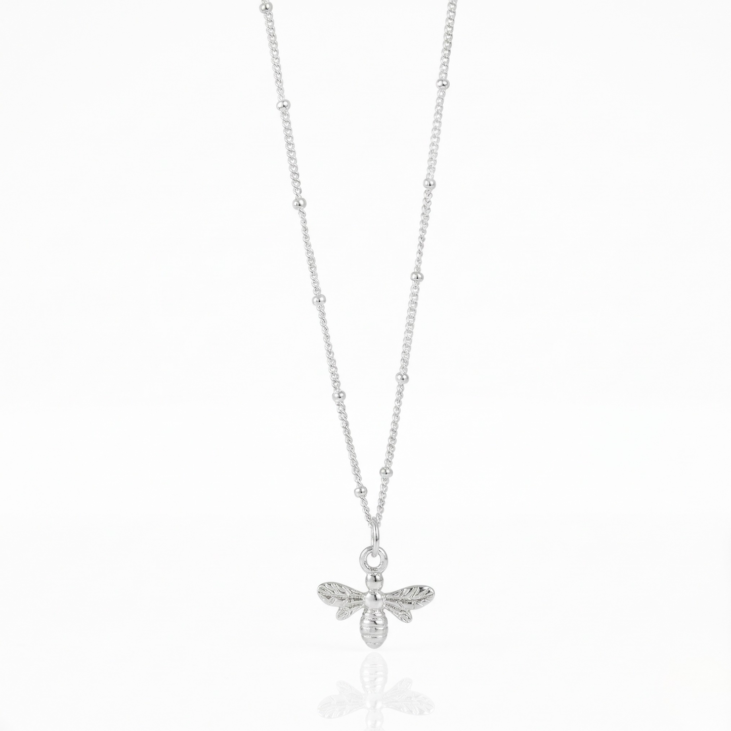 Silver Bee Necklace