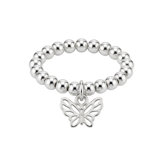 Silver Butterfly Ring