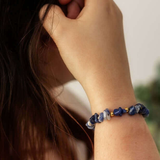 Sodalite Crystal Bracelet - Made Here with Love