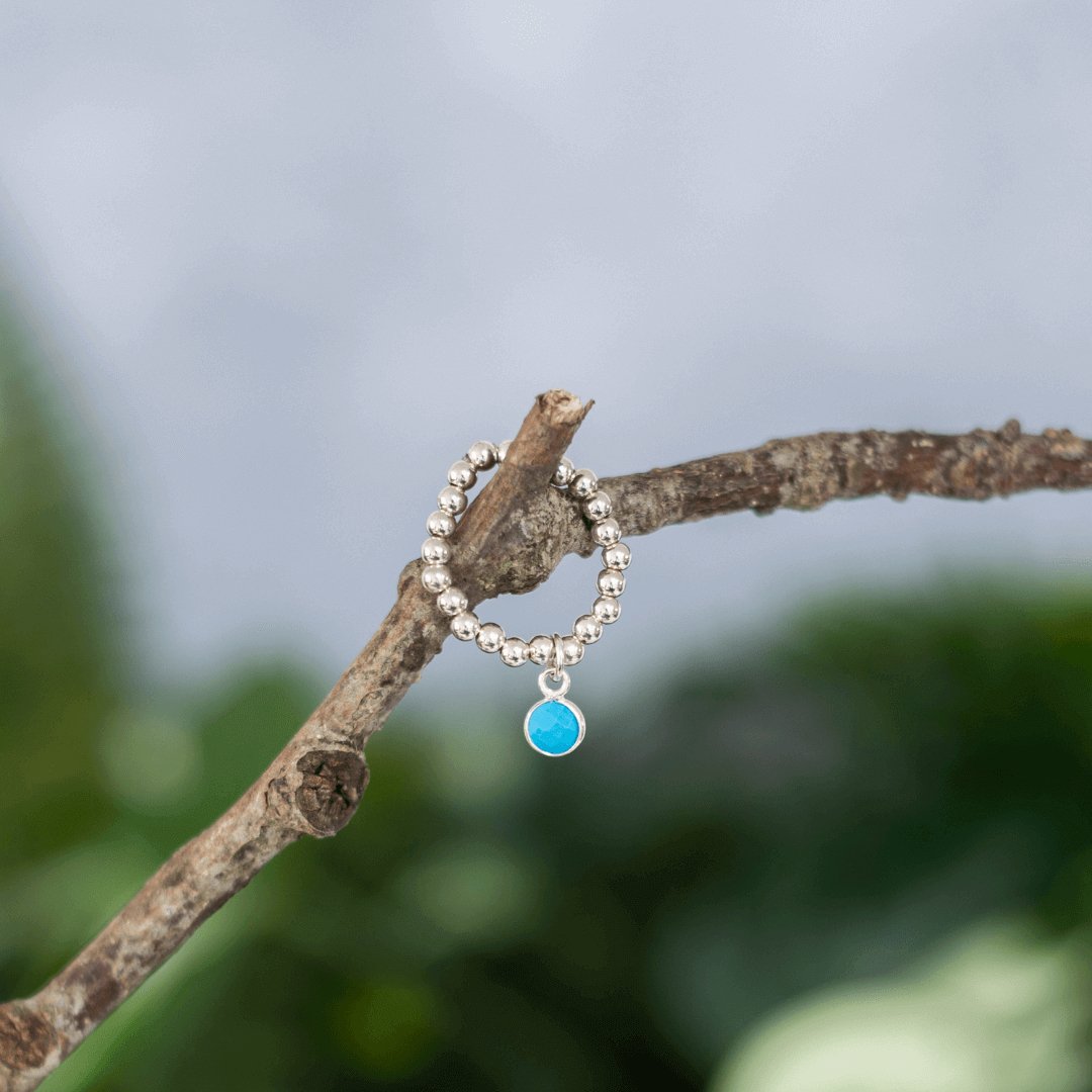 Turquoise Birthstone Ring - Made Here with Love