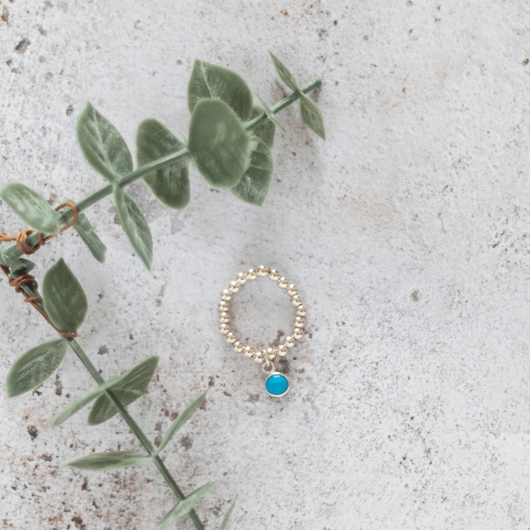 Turquoise Birthstone Ring - Made Here with Love