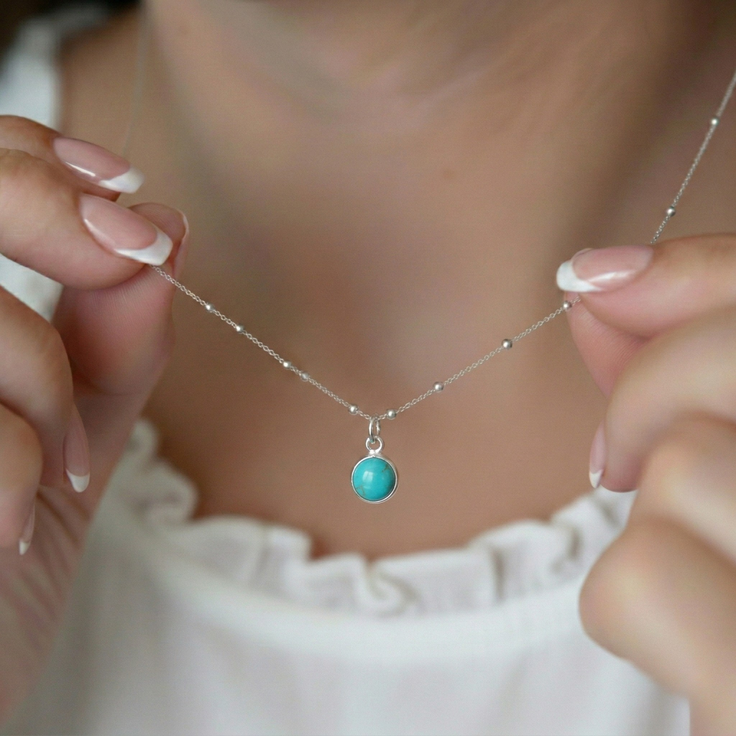 Turquoise December Birthstone Necklace