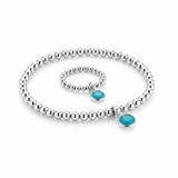 Sophia Turquoise Jewellery Set | Bracelet and Ring Set